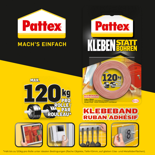 Henkel Pattex Montage Klebeband 1,5 mt superstark PXMT2